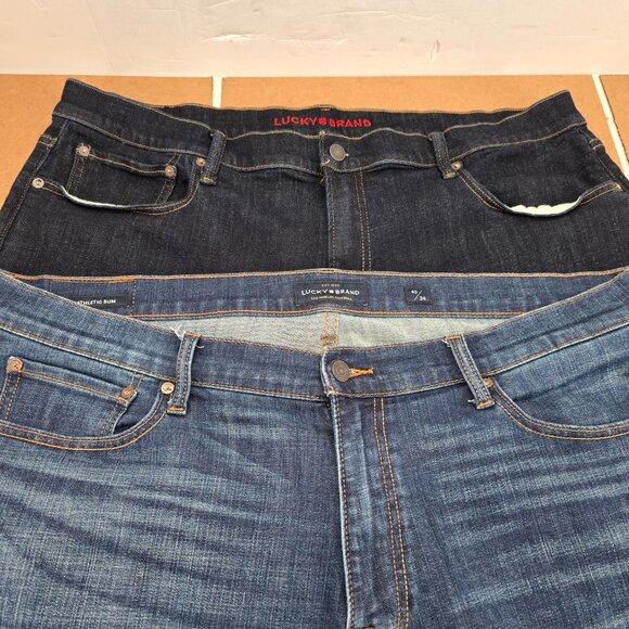 Lucky Brand 410 Men’s Athletic Straight Fit and slim Blue Jeans 40x34 2 of - Picture 3 of 6